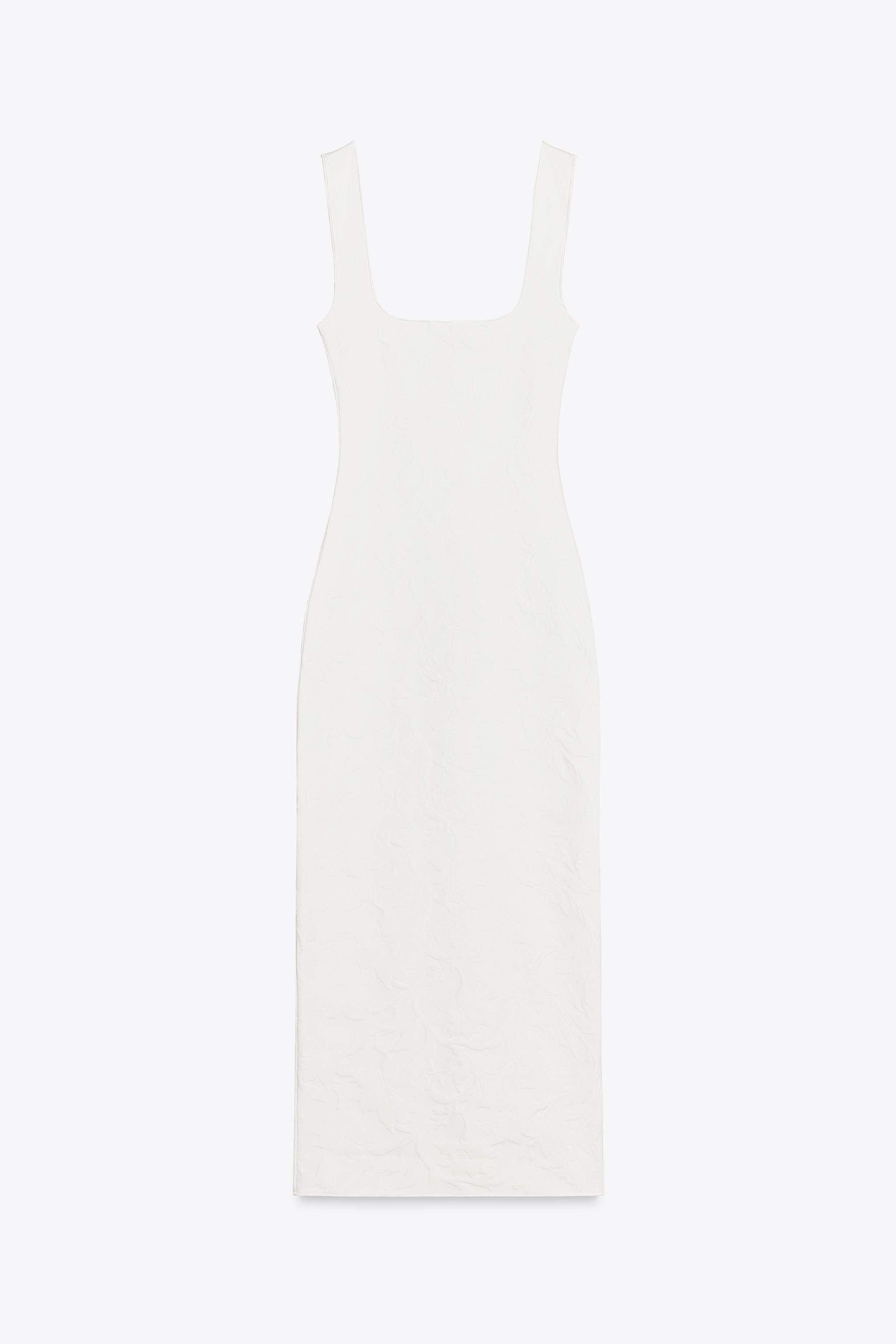 STRETCH SQUARE NECK DRESS